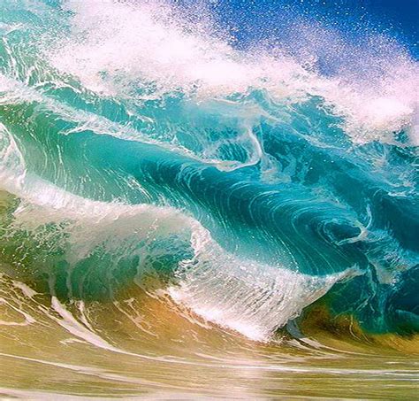 Ocean Curls Foam Ocean Waves White Blue Hd Wallpaper Peakpx