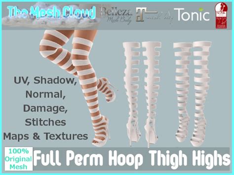 Second Life Marketplace Tmc Hooped Thigh High Boots Full Perm Uv