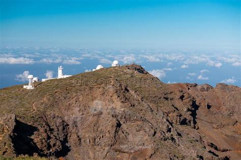 View Of Observatories From Top Of Roque De Los Muchachos La Palma