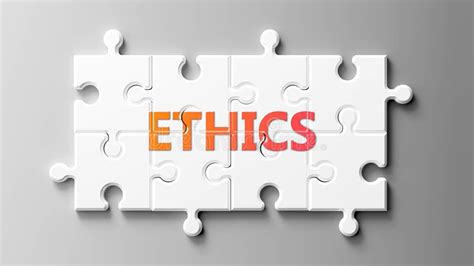 Ethics Word Text Banner Postcard Logo Icon Design Creative Concept Idea