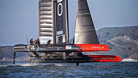 Ac35 Oracle Flying The Modified Ac45 Catamaran Racing News And Design