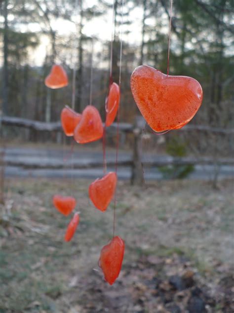 The Enchanted Tree Hanging Ice Hearts