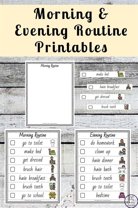 Visual daily routine printable for kids! Daily Routine Printables | Visual schedules, Preschool ...
