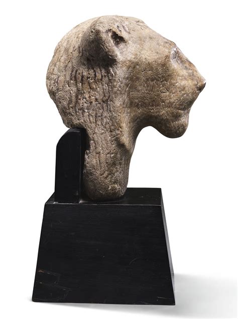 Egyptian Alabaster Head Of Sekhmet New Kingdom 1554 1080 Bc The