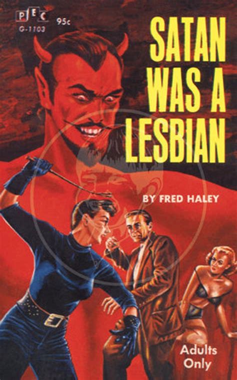 Satan Was A Lesbian 10x16 Giclée Canvas Print Of Vintage Pulp Paperback In 2021 Vintage
