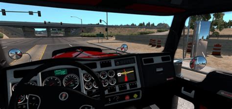 Kenworth W900 Interior Red Mod American Truck Simulator Mod Ats Mod