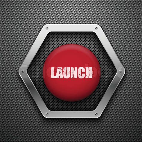 Launch Button Stock Vector Colourbox