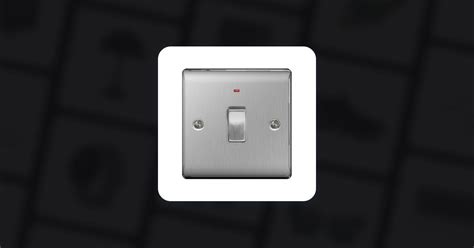 Bg Brushed Steel Dp Switch Neon 20a Nbs31 01 • Price