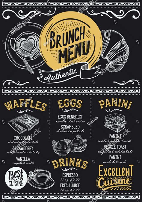 12 Elegant Brunch Menu Templates Psd Ai Free And Premium Templates