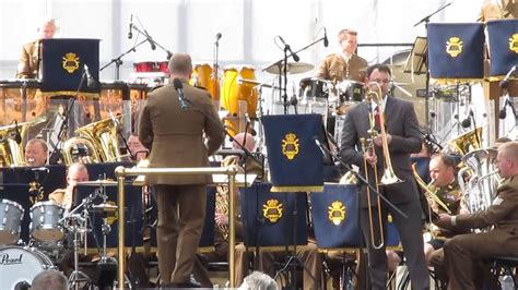 British Army Brass Band And Soloist Brett Baker Youtube