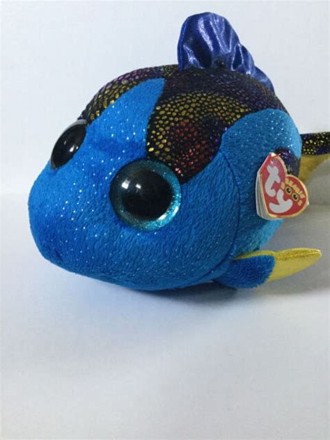 Ty Beanie Boo Aqua Blue Fish Mint With Tags New Beanie Stuffed Animal