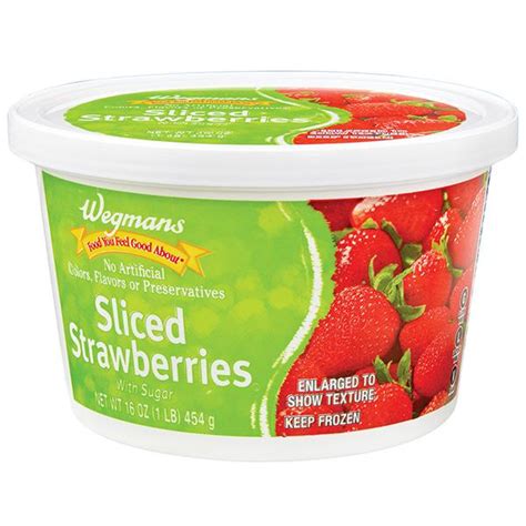 Wegmans Frozen Sliced Strawberries With Sugar Wegmans