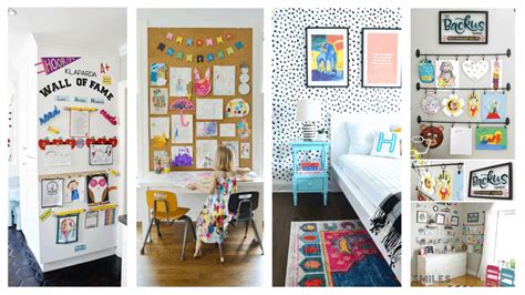 7 Clever And Easy Ways To Display Kids Art Kate Decorates