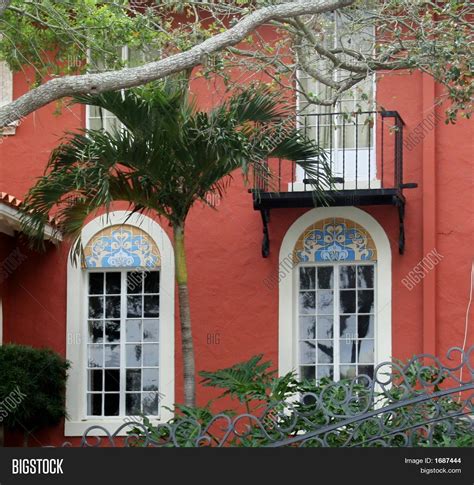 Windows On Spanish Style Home Image And Photo Bigstock