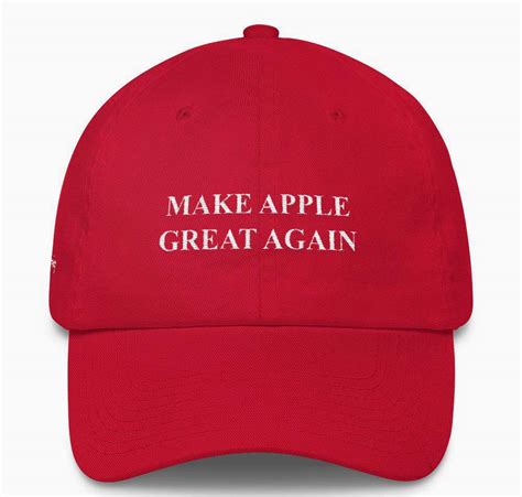 Apple hat illustrations & vectors. This red hat aims to Make Apple Great Again | Cult of Mac