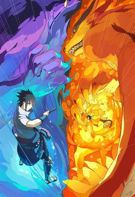 Naruto And Sasuke 5 Fan Arts Your Daily Anime Wallpaper