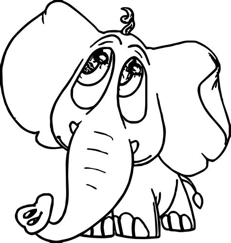 Cool Elephant Look Pathetic Coloring Page Coloring Pages