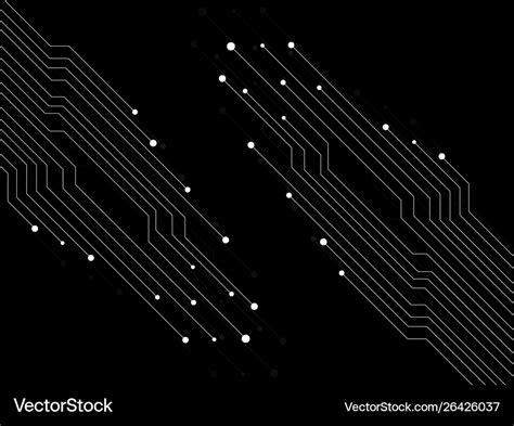 Abstract Technology Neon Circuit Board Glowing Vector Image