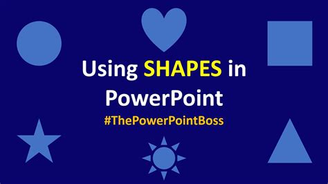 Using Shapes In Powerpoint Powerpoint Basic Youtube
