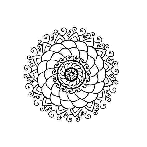 Download Mandala Coloring Page Coloring For Adults Royalty Free