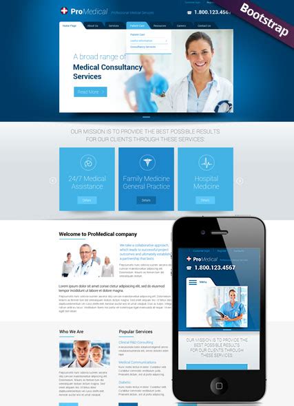 Medical Service Bootstrap Template Id 300111755 From Bootstrap