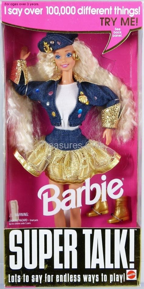 Super Talk Barbie Doll Talks 14308 New Nrfb 1995 Mattel Inc 3