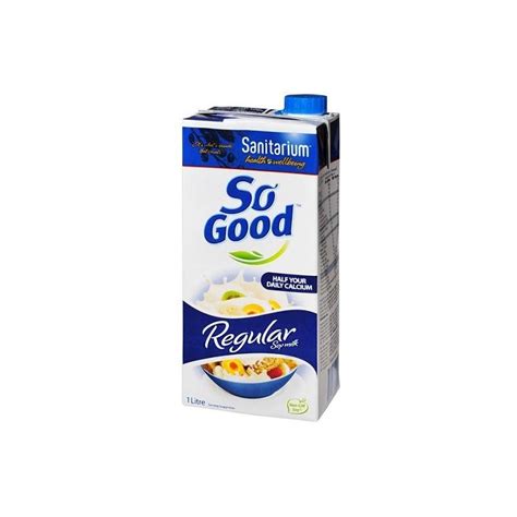 Buy So Good Regular Soy Milk Uht 1lt Online Australia Mfd Food