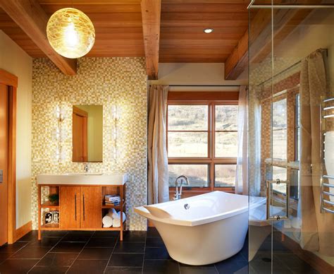 20 Wooden Ceilings Bathroom Ideas Housely