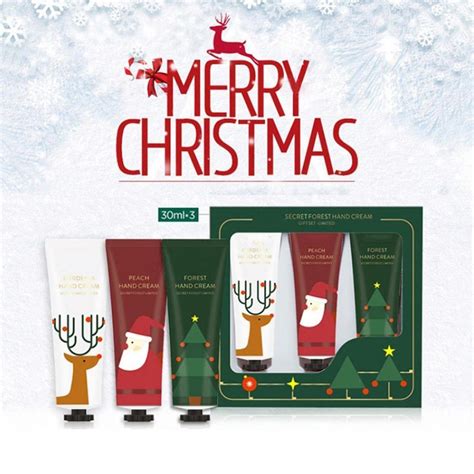 330ml Christmas Hand Cream Set Moisturizing Nourishing Skin Lighten