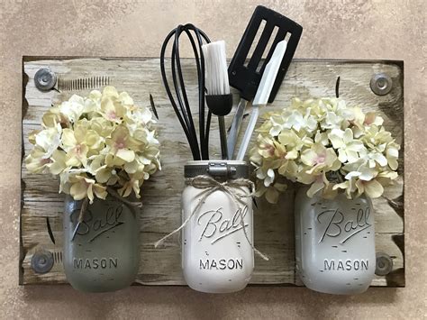 These spooky crafts aren't just decorations. MASON Jar Wall Decor Sconce (Flowers optional) *Kitchen ...