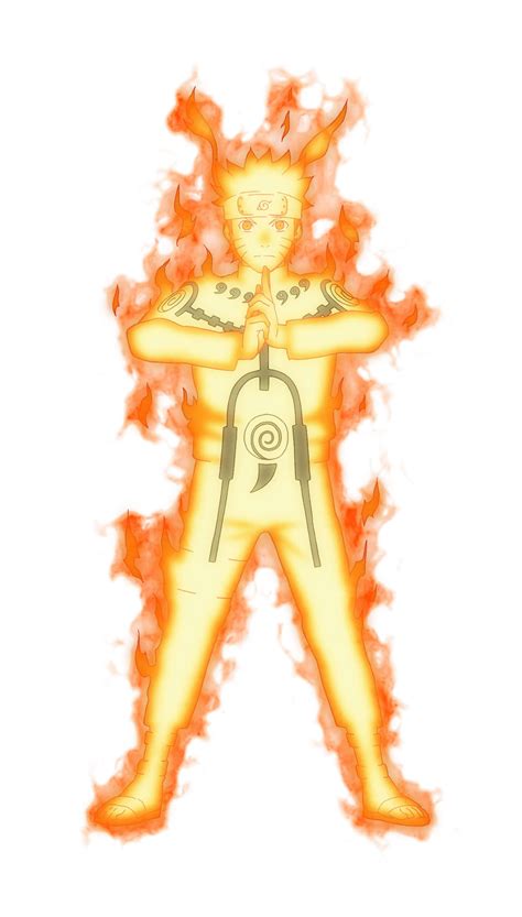 Naruto Nine Tails Chakra Mode Artwork