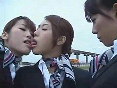 Japanese Lesbian Airline Stewardess Girls Kissing Porn Hot Sex Picture