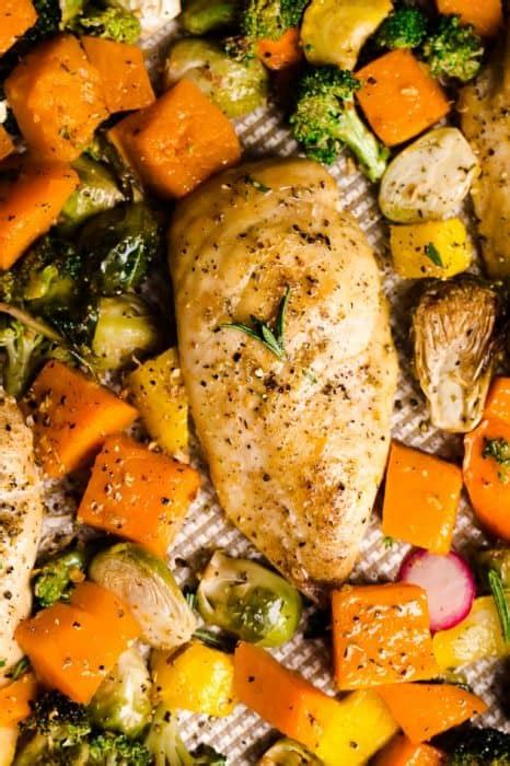 Sheet Pan Chicken With Vegetables Low Carb Keto Chicken Dinner