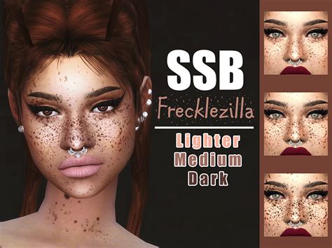 The Sims Resource Ssb Frecklezilla Face And Body Freckles