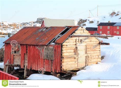 Old Rorbu Of Steine Stock Image Image Of Arctic Island 30382915
