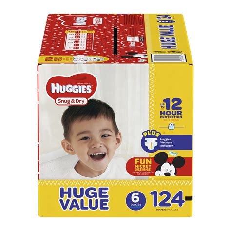 Huggies Snug And Dry Diapers Size 6 124 Count
