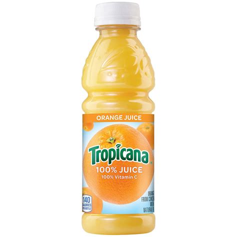 Tropicana 100 Orange Juice 10 Oz Bottles 24 Pk Island Cooler