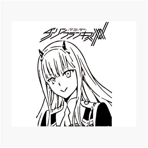 Darling In The Franxx Zero Two Coloring Pages To Color Download And Print Coloring Pages Sk