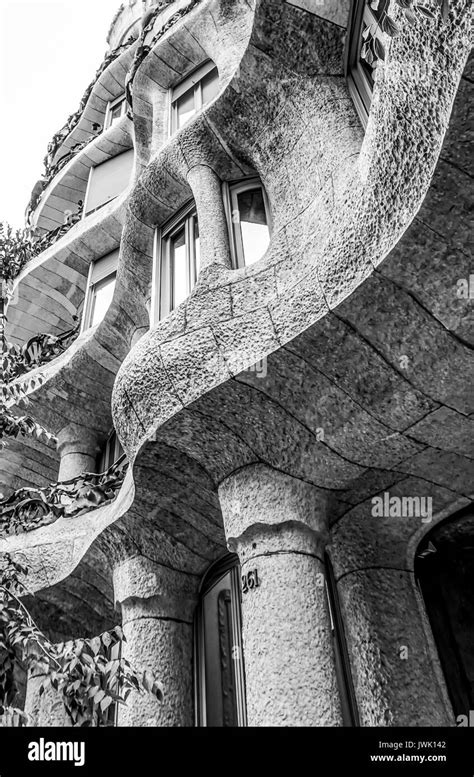 Famous Casa Mila In Barcelona A Gaudi Mansion Barcelona Spain