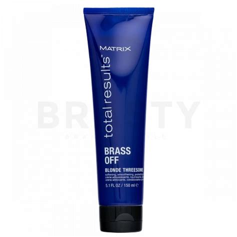 Matrix Total Results Brass Off Blonde Threesome Crema Alisadora Para Cabellos Teñidos 150 Ml