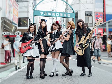 Female Artists Music Top Artists Japanese Girl Band Tokyo Japan Music Maid Uniform Power