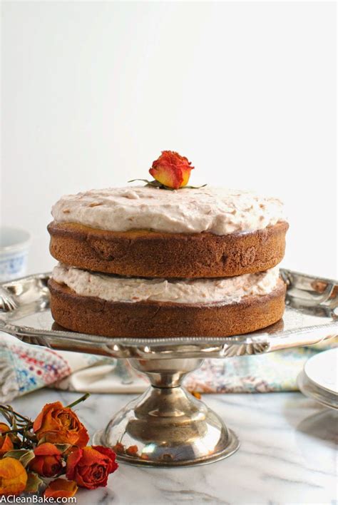 Gluten Free Vanilla Layer Cake And Vegan Cherry Rose Frosting