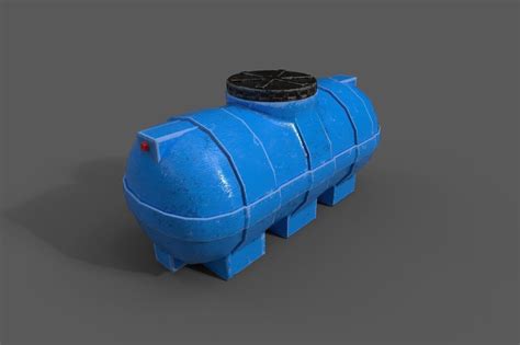 Plastic Water Storage Tank Pbr 3d Asset Cgtrader