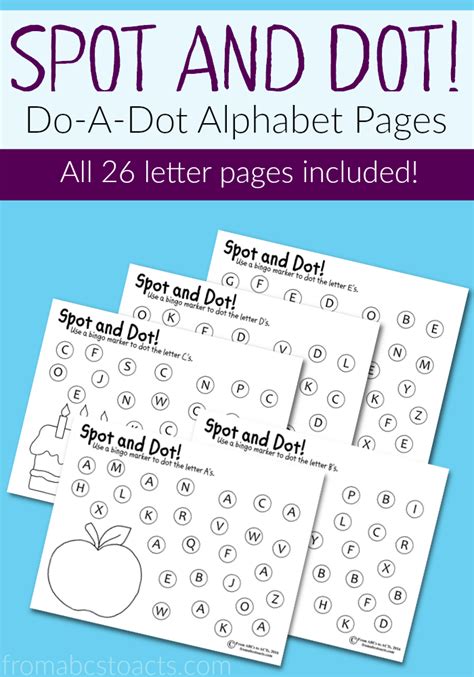 Alphabet Dot Printables Printable World Holiday