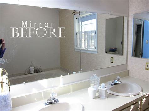 I have a large mirror in the main bath that i've wanted to frame for a while, though i would use trim molding, and you just proved to me it's what i will do! BATHROOM MIRROR | Bathroom mirrors diy, Large bathroom ...