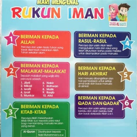Poster Rukun Iman Dan Rukun Islam Shopee Indonesia My Xxx Hot Girl