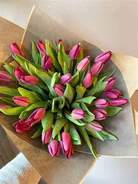 Bunch Of Tulips In Bath Flowers Of Bath