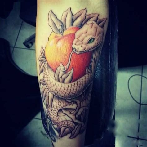 15 Snake And Apple Tattoo Designs That Could Inspire You