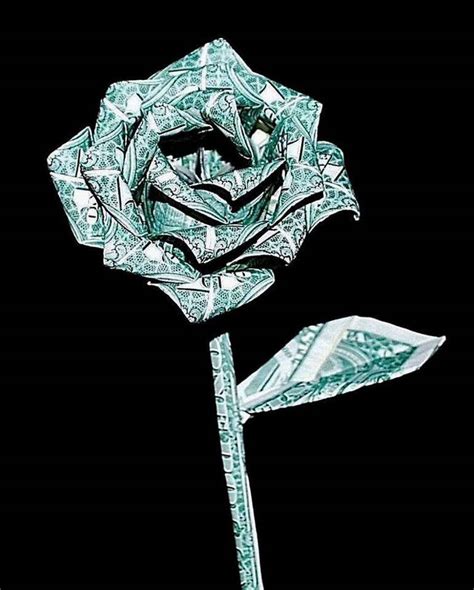 Money Roses Money Flower Origami Money Rose Dollar Bill Etsy