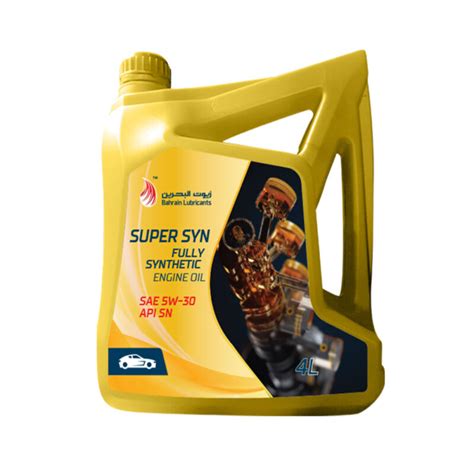 Fully Synthetic Engine Oil Sae 5w 30 Api Sn 4l Bahrain Lubricant